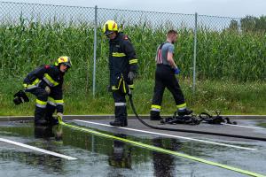 Brand im Gewerbegebiet Theiss