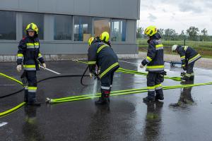 Brand im Gewerbegebiet Theiss