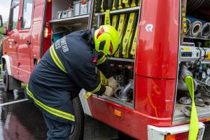 Brand im Gewerbegebiet Theiss