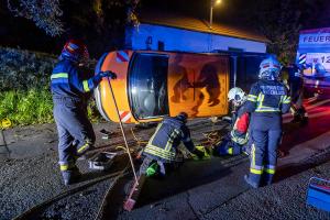 Aufwendige Suche nach Unfallort auf der Gobelsburger Haide