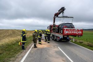 Frontalzusammenstoß zweier Pkw auf der L76 bei Reittern