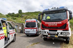 Menschenrettung nach Traktorunfall am Pfeningberg