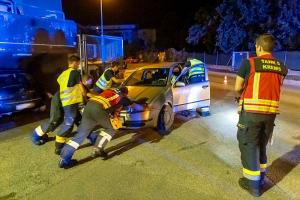 Fahrzeugbergung nach Flucht vor der Polizei