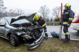 Glatteisunfall auf der B3 in Dürnstein